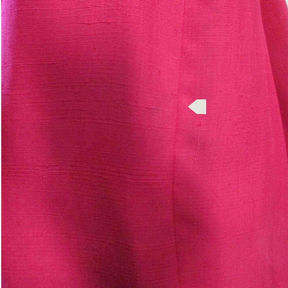 Vintage 60's Pink Silk Midi Dress I Magnin M - Picture 9 of 10